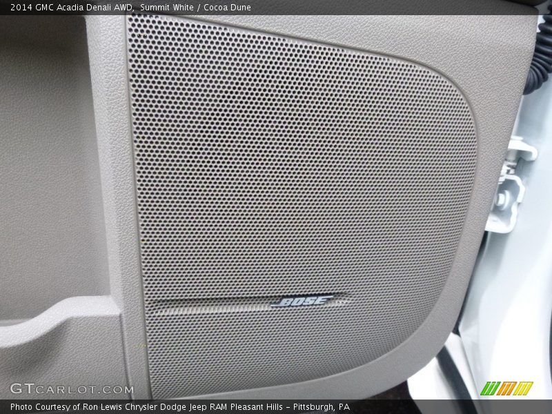 Summit White / Cocoa Dune 2014 GMC Acadia Denali AWD