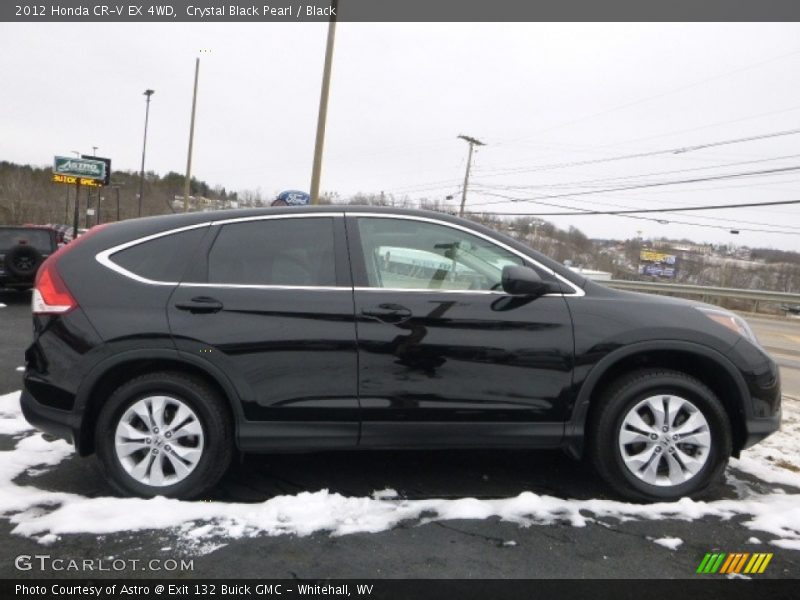 Crystal Black Pearl / Black 2012 Honda CR-V EX 4WD