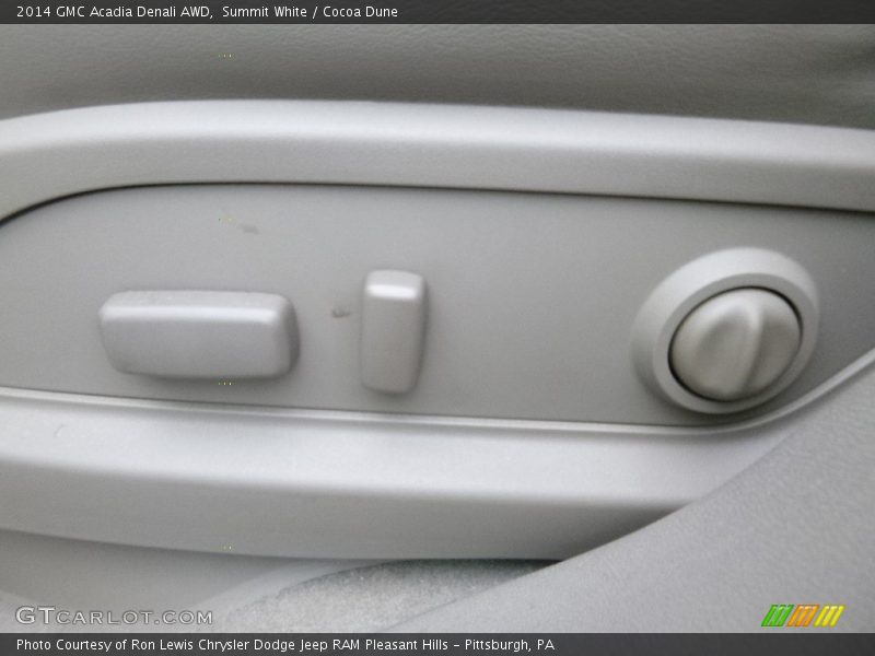 Summit White / Cocoa Dune 2014 GMC Acadia Denali AWD