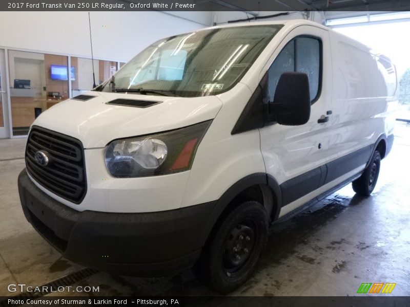 Oxford White / Pewter 2017 Ford Transit Van 250 LR Regular