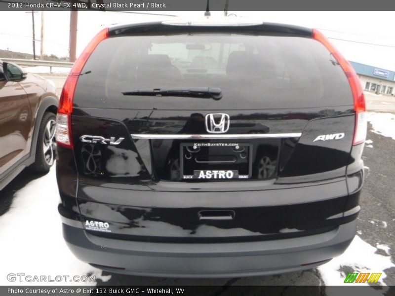 Crystal Black Pearl / Black 2012 Honda CR-V EX 4WD