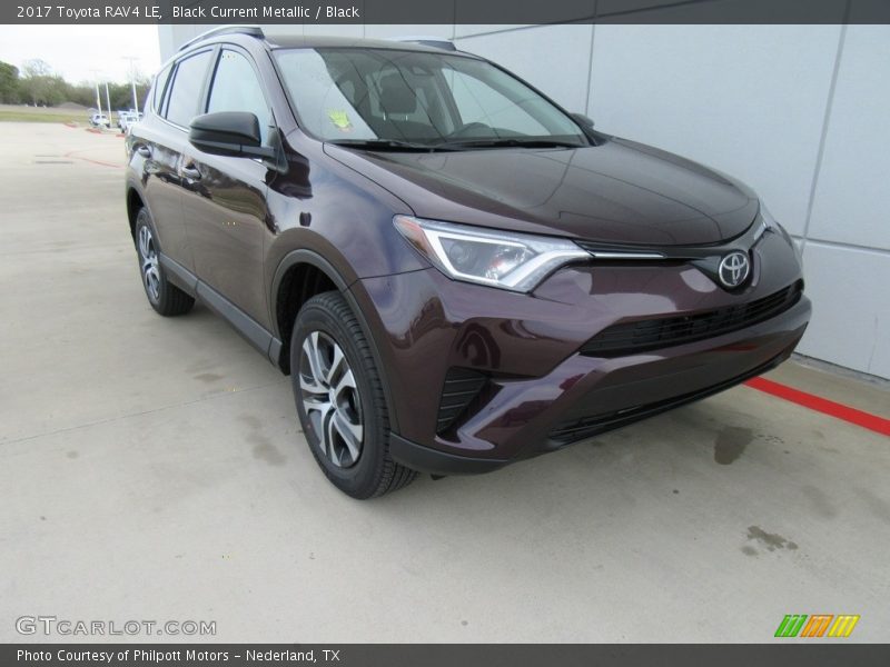 Black Current Metallic / Black 2017 Toyota RAV4 LE