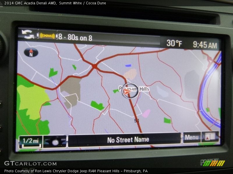 Summit White / Cocoa Dune 2014 GMC Acadia Denali AWD