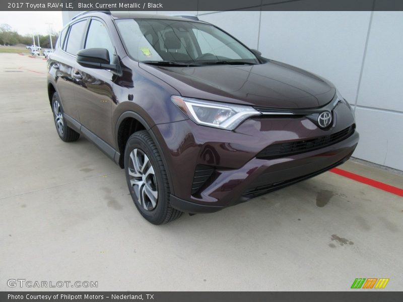 Black Current Metallic / Black 2017 Toyota RAV4 LE