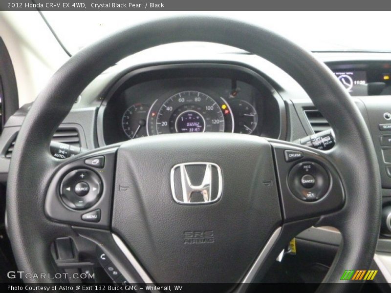 Crystal Black Pearl / Black 2012 Honda CR-V EX 4WD