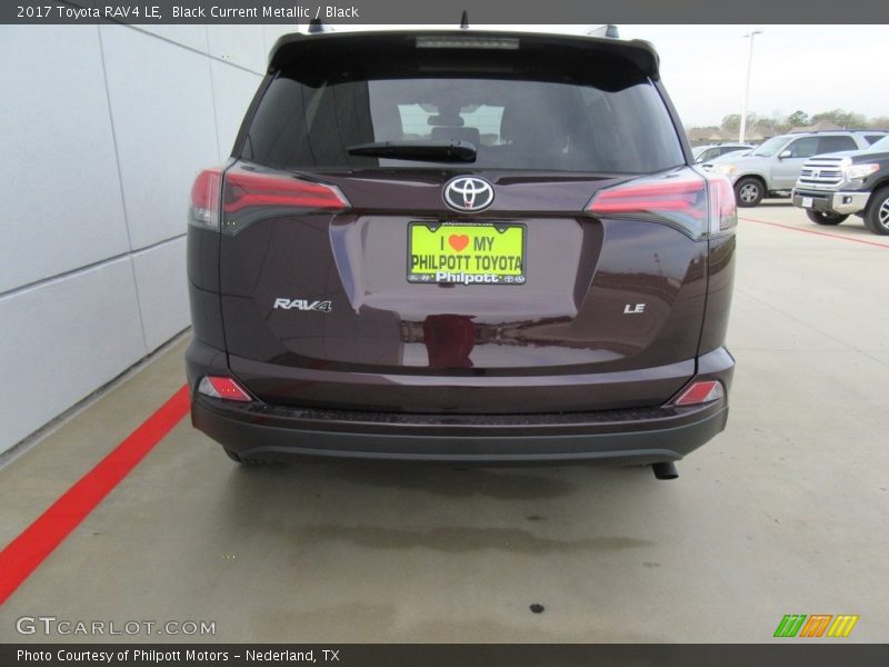 Black Current Metallic / Black 2017 Toyota RAV4 LE