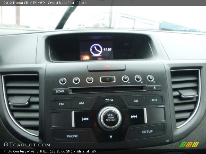 Crystal Black Pearl / Black 2012 Honda CR-V EX 4WD