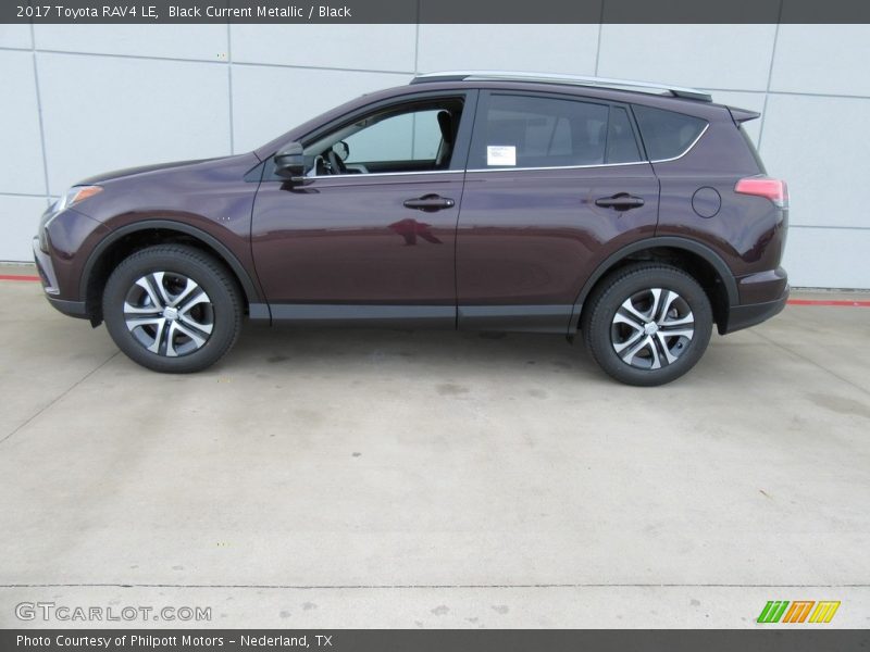 Black Current Metallic / Black 2017 Toyota RAV4 LE