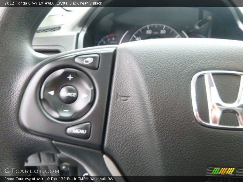 Crystal Black Pearl / Black 2012 Honda CR-V EX 4WD