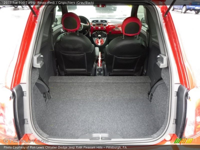 Rosso (Red) / Grigio/Nero (Gray/Black) 2013 Fiat 500 Turbo