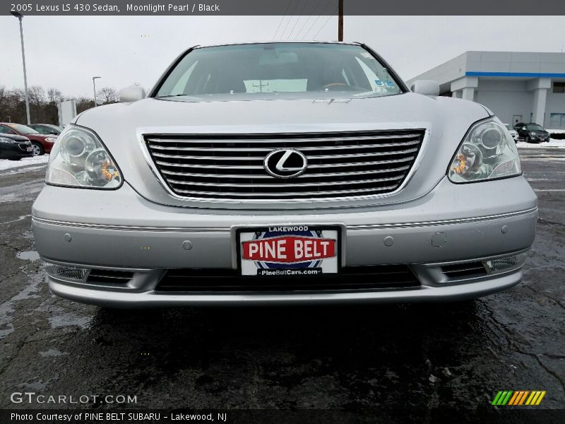 Moonlight Pearl / Black 2005 Lexus LS 430 Sedan