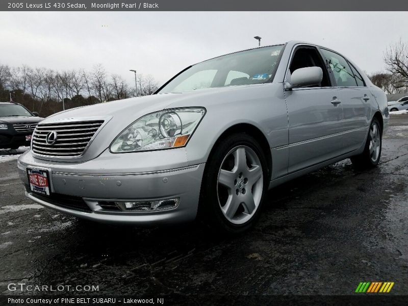 Moonlight Pearl / Black 2005 Lexus LS 430 Sedan