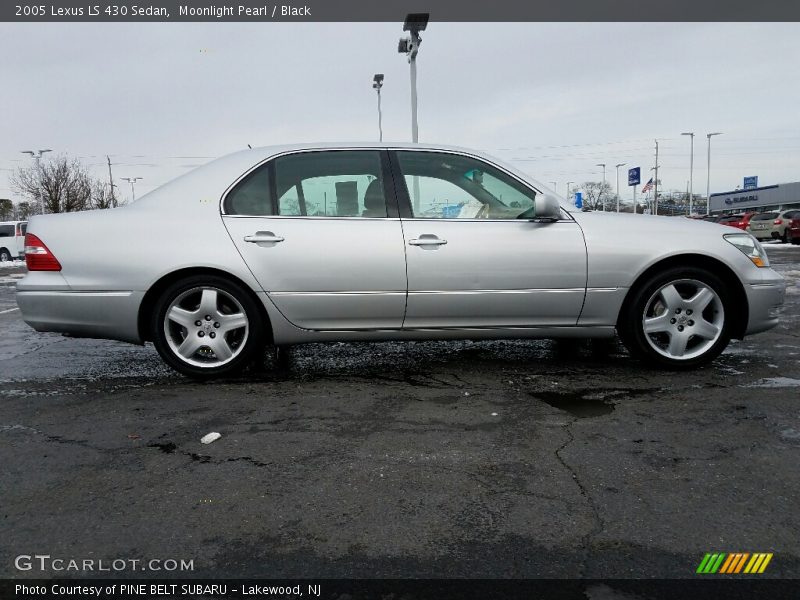 Moonlight Pearl / Black 2005 Lexus LS 430 Sedan