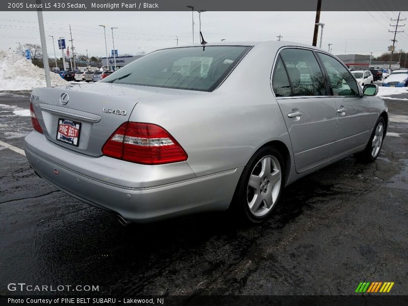 Moonlight Pearl / Black 2005 Lexus LS 430 Sedan