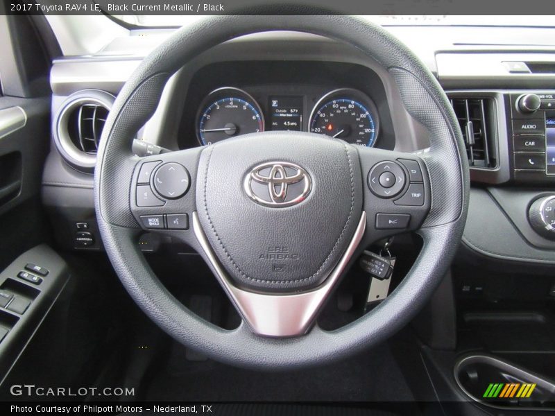 Black Current Metallic / Black 2017 Toyota RAV4 LE