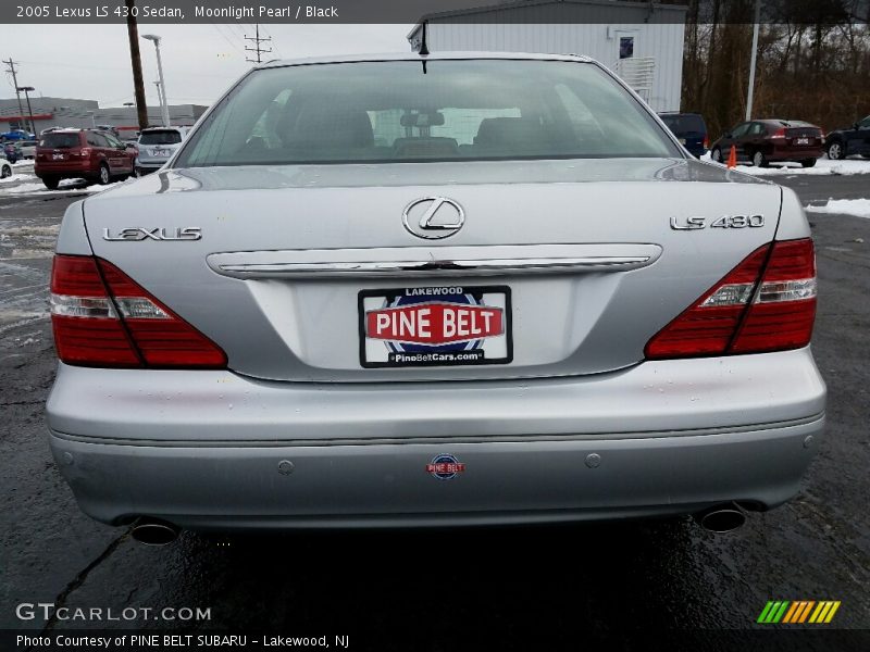Moonlight Pearl / Black 2005 Lexus LS 430 Sedan