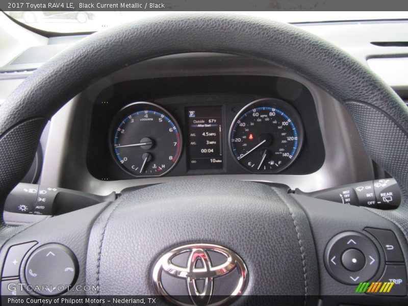 Black Current Metallic / Black 2017 Toyota RAV4 LE