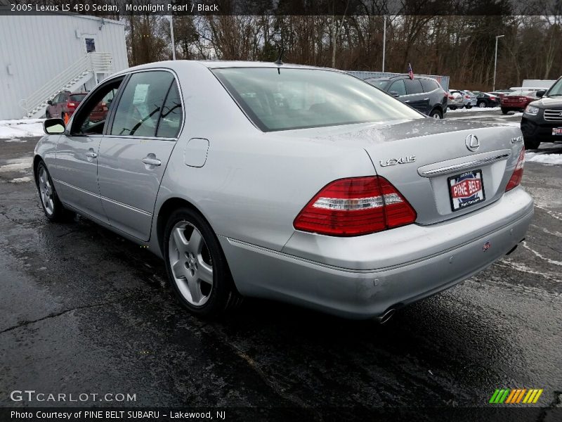 Moonlight Pearl / Black 2005 Lexus LS 430 Sedan