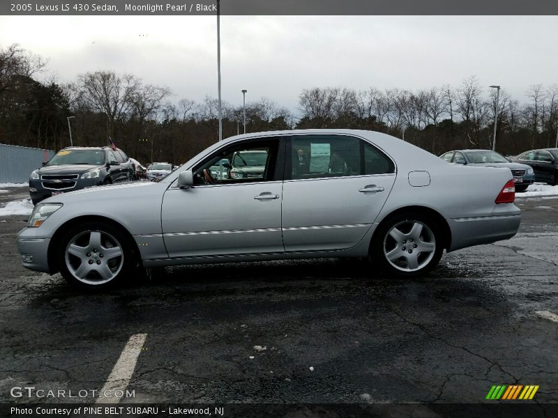 Moonlight Pearl / Black 2005 Lexus LS 430 Sedan