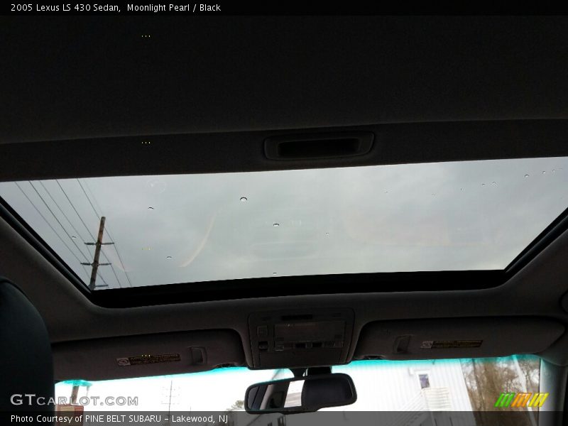 Moonlight Pearl / Black 2005 Lexus LS 430 Sedan