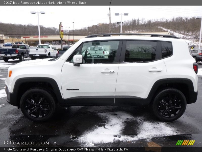 Alpine White / Black 2017 Jeep Renegade Altitude 4x4