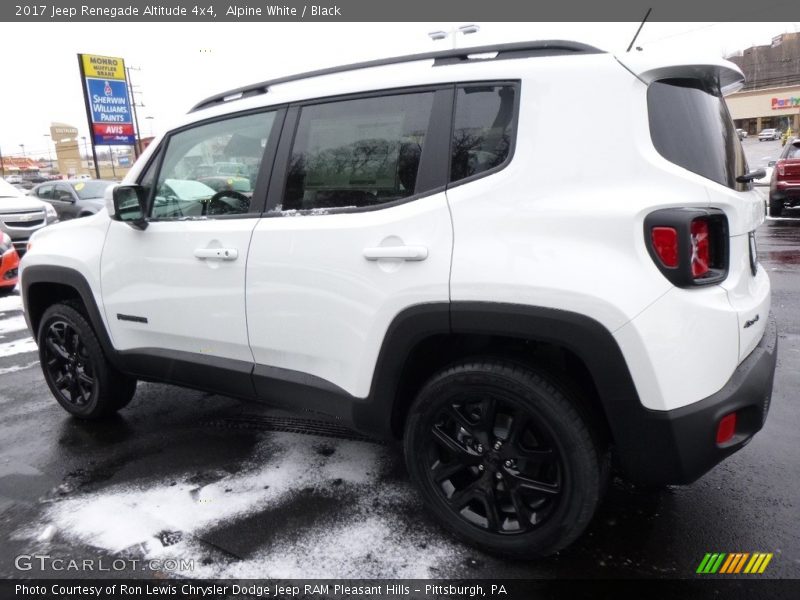 Alpine White / Black 2017 Jeep Renegade Altitude 4x4