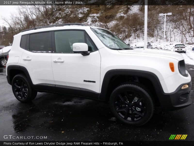 Alpine White / Black 2017 Jeep Renegade Altitude 4x4