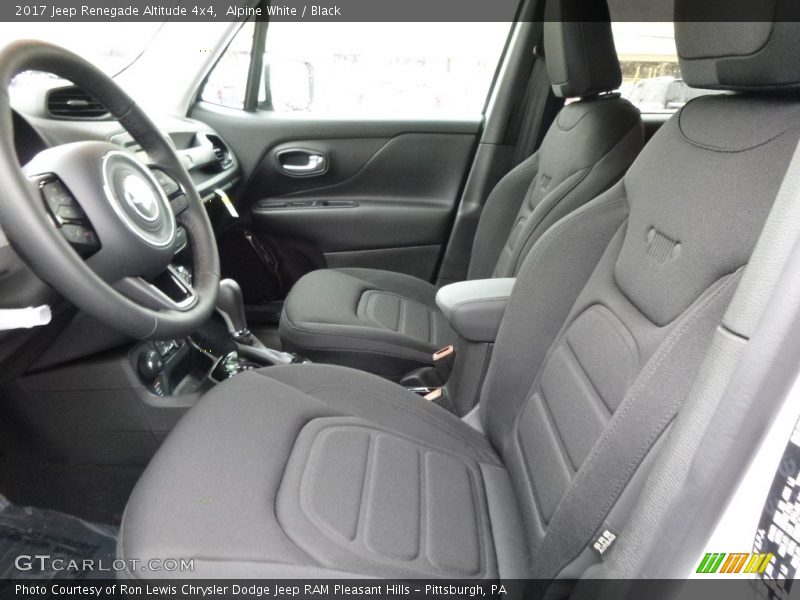 Alpine White / Black 2017 Jeep Renegade Altitude 4x4