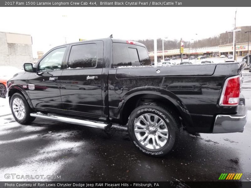 Brilliant Black Crystal Pearl / Black/Cattle Tan 2017 Ram 1500 Laramie Longhorn Crew Cab 4x4