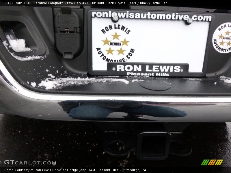 Brilliant Black Crystal Pearl / Black/Cattle Tan 2017 Ram 1500 Laramie Longhorn Crew Cab 4x4
