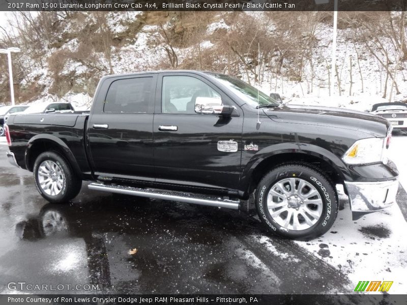  2017 1500 Laramie Longhorn Crew Cab 4x4 Brilliant Black Crystal Pearl