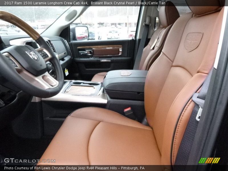  2017 1500 Laramie Longhorn Crew Cab 4x4 Black/Cattle Tan Interior