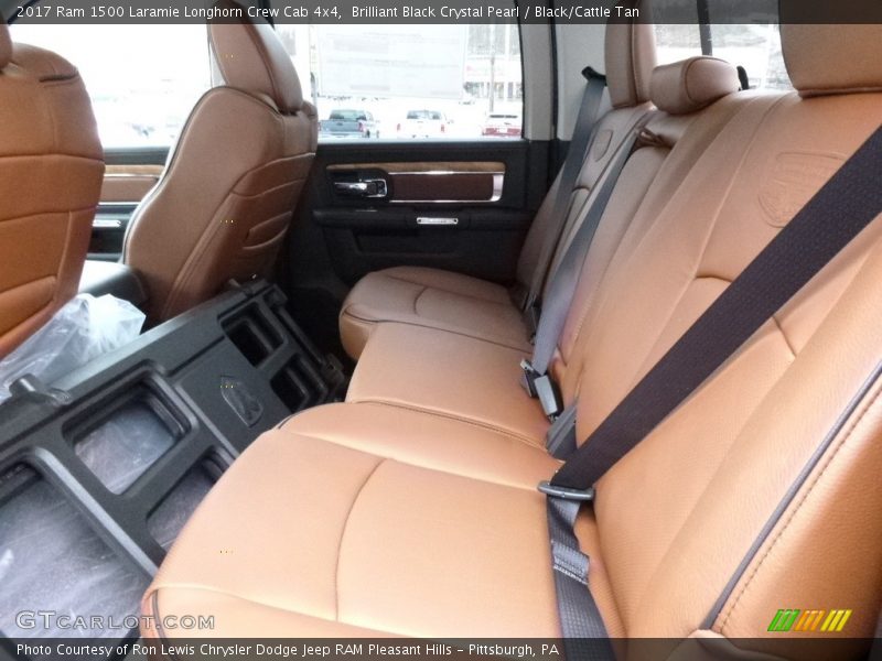 Brilliant Black Crystal Pearl / Black/Cattle Tan 2017 Ram 1500 Laramie Longhorn Crew Cab 4x4