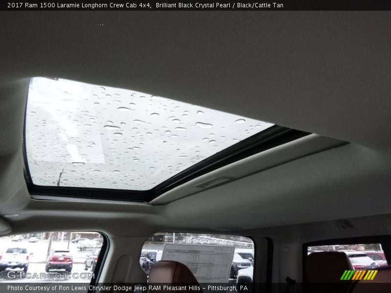 Brilliant Black Crystal Pearl / Black/Cattle Tan 2017 Ram 1500 Laramie Longhorn Crew Cab 4x4
