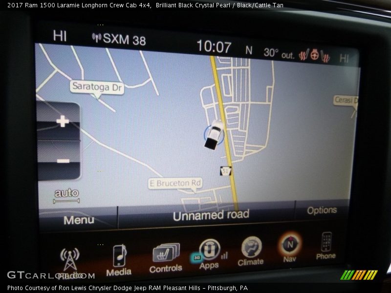 Navigation of 2017 1500 Laramie Longhorn Crew Cab 4x4