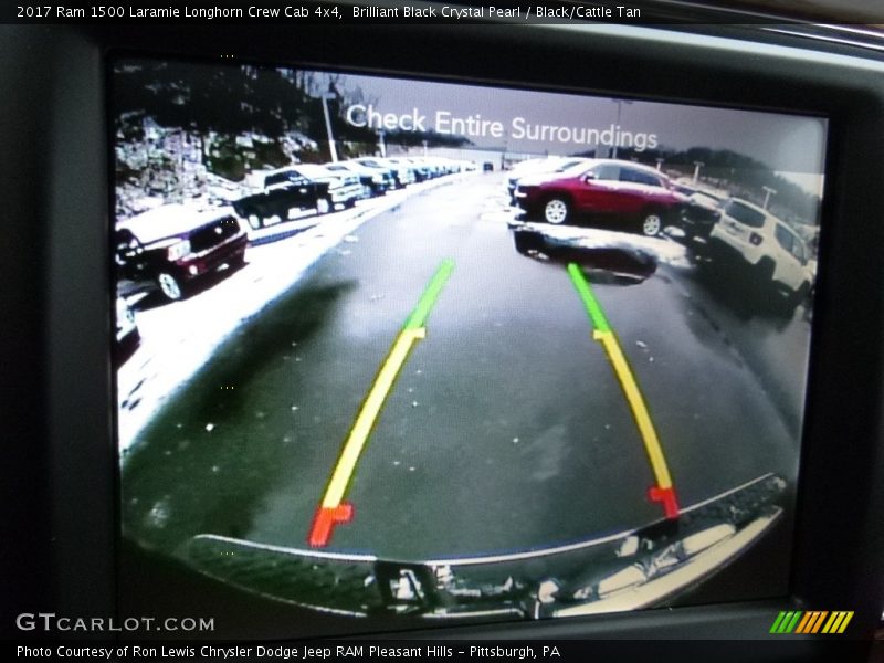 Brilliant Black Crystal Pearl / Black/Cattle Tan 2017 Ram 1500 Laramie Longhorn Crew Cab 4x4