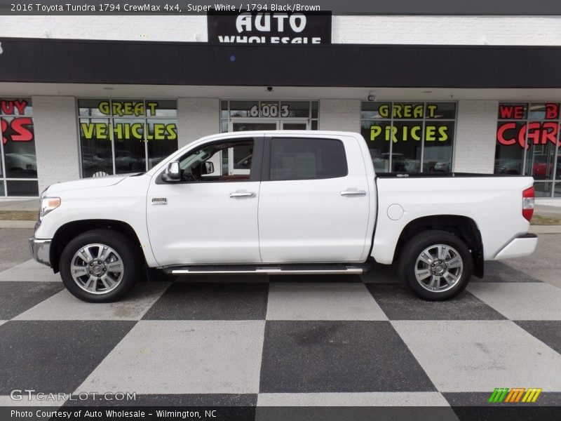 Super White / 1794 Black/Brown 2016 Toyota Tundra 1794 CrewMax 4x4