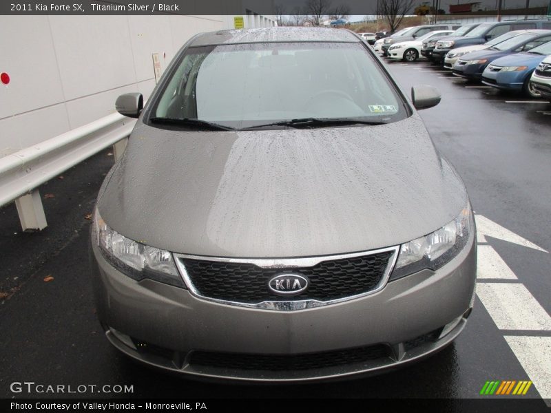 Titanium Silver / Black 2011 Kia Forte SX