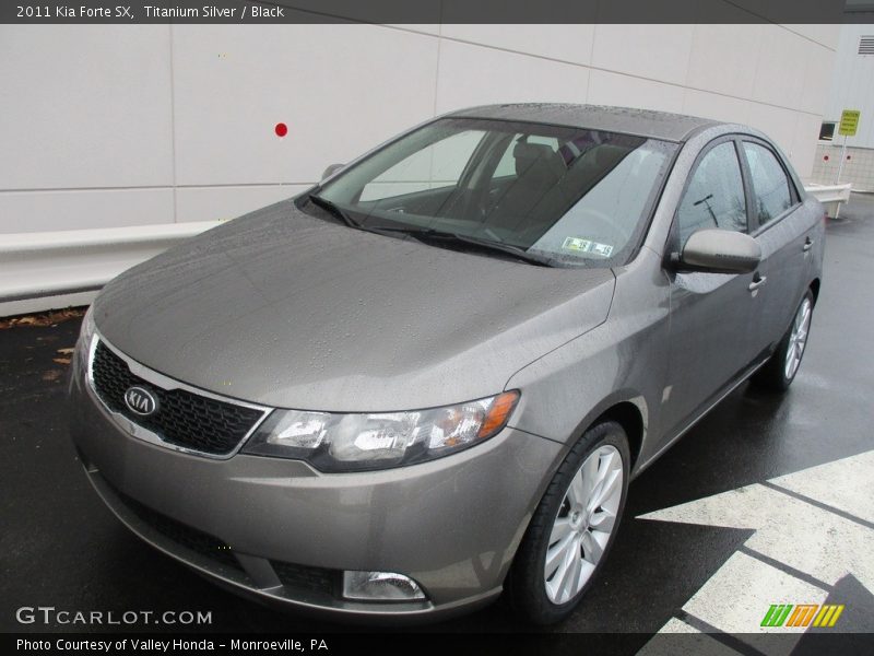 Titanium Silver / Black 2011 Kia Forte SX