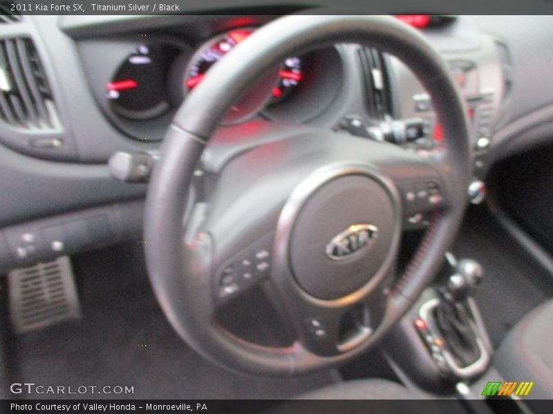 Titanium Silver / Black 2011 Kia Forte SX