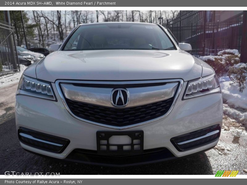 White Diamond Pearl / Parchment 2014 Acura MDX SH-AWD