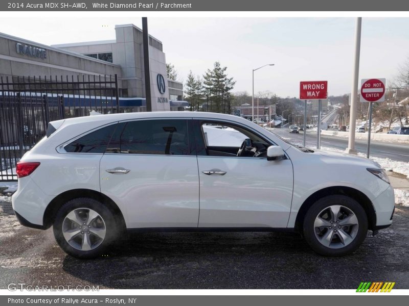 White Diamond Pearl / Parchment 2014 Acura MDX SH-AWD