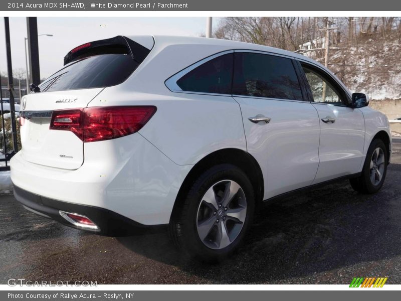 White Diamond Pearl / Parchment 2014 Acura MDX SH-AWD