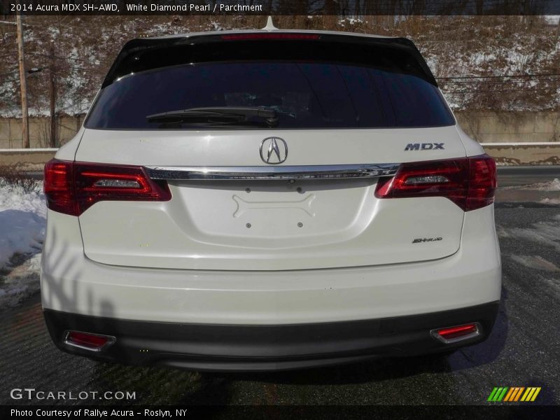 White Diamond Pearl / Parchment 2014 Acura MDX SH-AWD