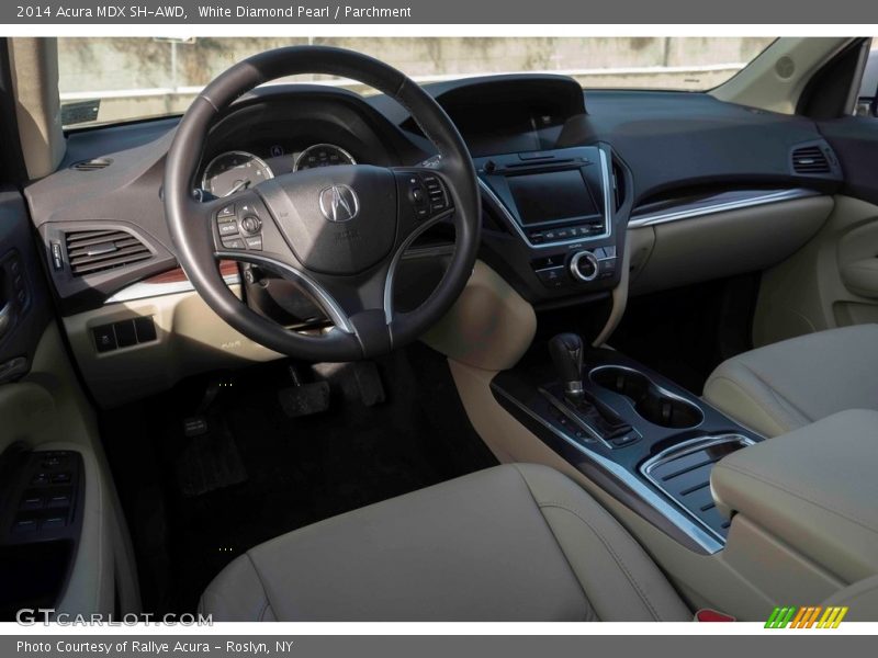 White Diamond Pearl / Parchment 2014 Acura MDX SH-AWD