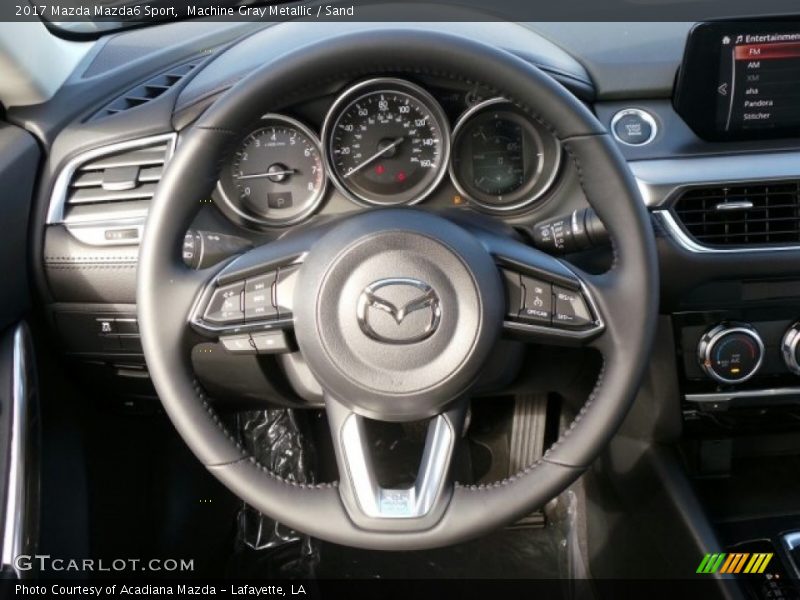 Machine Gray Metallic / Sand 2017 Mazda Mazda6 Sport