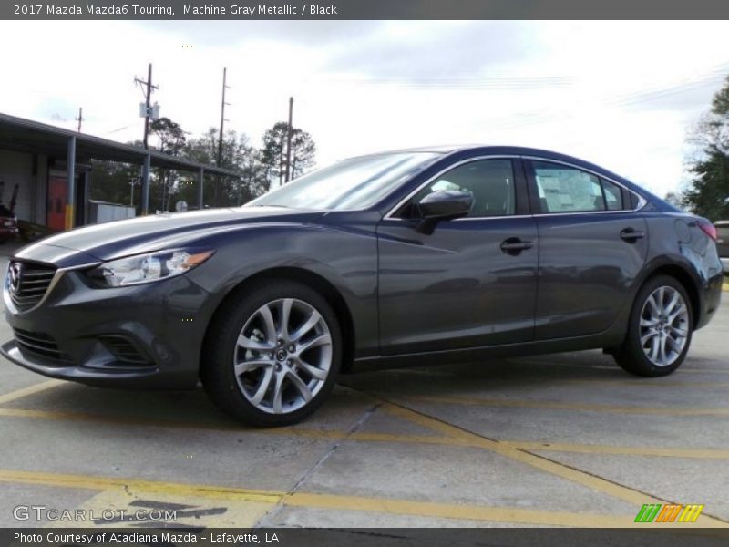 Machine Gray Metallic / Black 2017 Mazda Mazda6 Touring