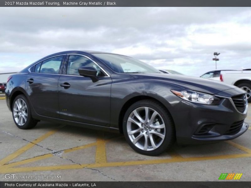 Machine Gray Metallic / Black 2017 Mazda Mazda6 Touring