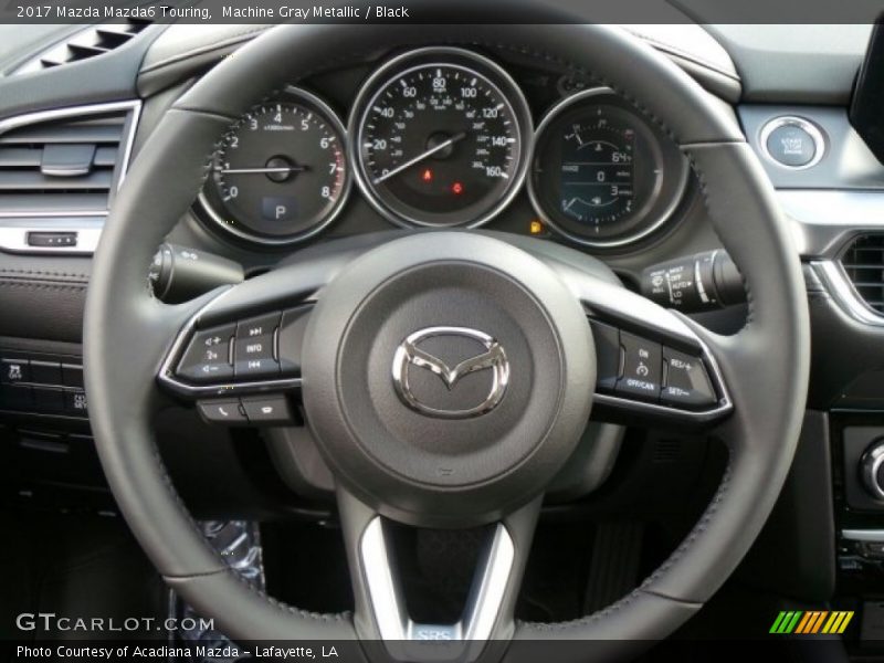 Machine Gray Metallic / Black 2017 Mazda Mazda6 Touring