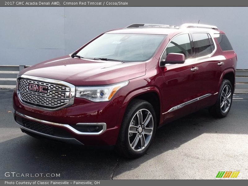 Crimson Red Tintcoat / Cocoa/Shale 2017 GMC Acadia Denali AWD